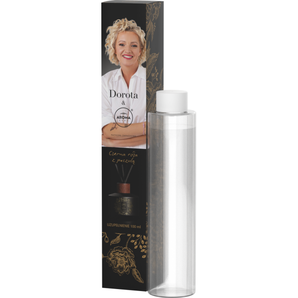 Aroma Home&Dorota Czarna Róża z Paczulą Patyczki Zapachowe - Wkład Uzupełniający 100 ml