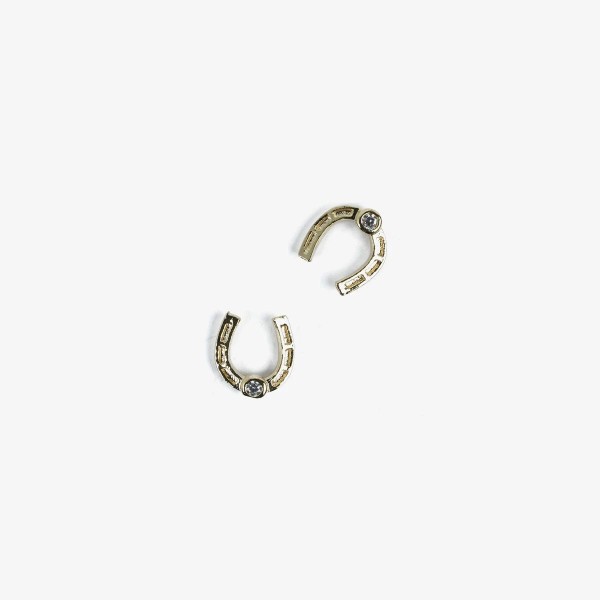 786 Złota podkowa 2 szt. Semilac