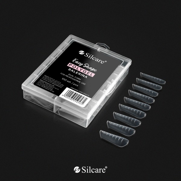 Szpic Balerina Polygel Easy Shape Formy 100szt. Silcare