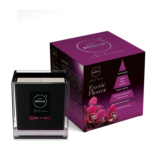 Aroma Home Exotic Flower Świeca Black Series 155g